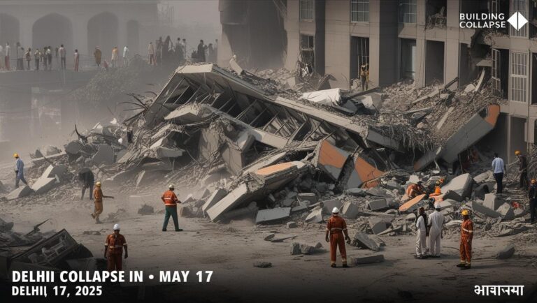दिल्ली के पहाड़गंज इलाके में 17 मई 2025 को एक निर्माणाधीन इमारत के बेसमेंट की दीवार गिरने से तीन लोगों की मौत हो गई और एक व्यक्ति घायल हो गया।